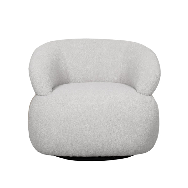 Fauteuil Valenza | Naturel Boucle | Naturel Eiken — Vooraanzicht - witfoto
