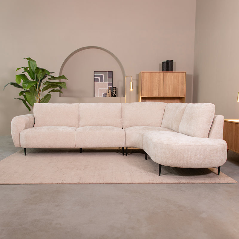 Hoekbank Milano | Naturel Stof