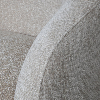 Fauteuil Alby naturel stof, detail van het materiaal