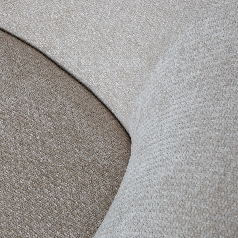 Fauteuil Alby naturel stof, detail van het materiaal