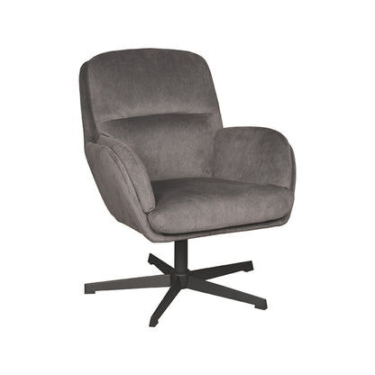 Draaifauteuil Moss | Antraciet Cosmo | Magazijn leegverkoop — Vooraanzicht - witfoto