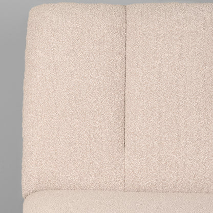 Eetkamerbank Modula 2-zits 100x62x92, detail van het materiaal