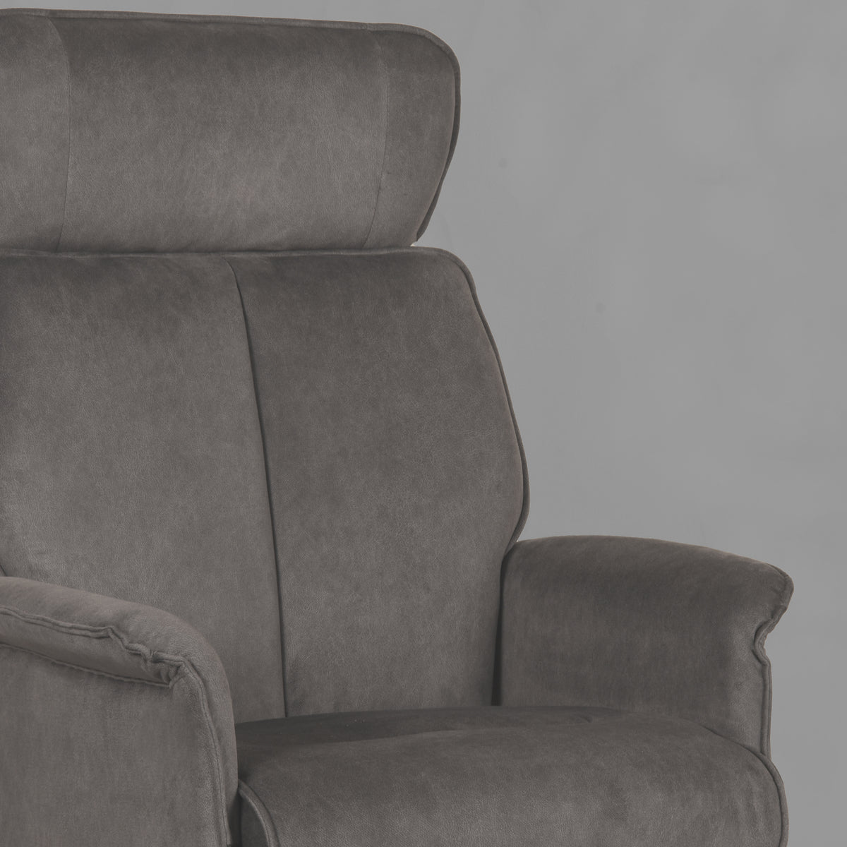 Relaxfauteuil Verdal | Grijs Micro Suede