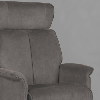 Relaxfauteuil Verdal | Grijs Micro Suede