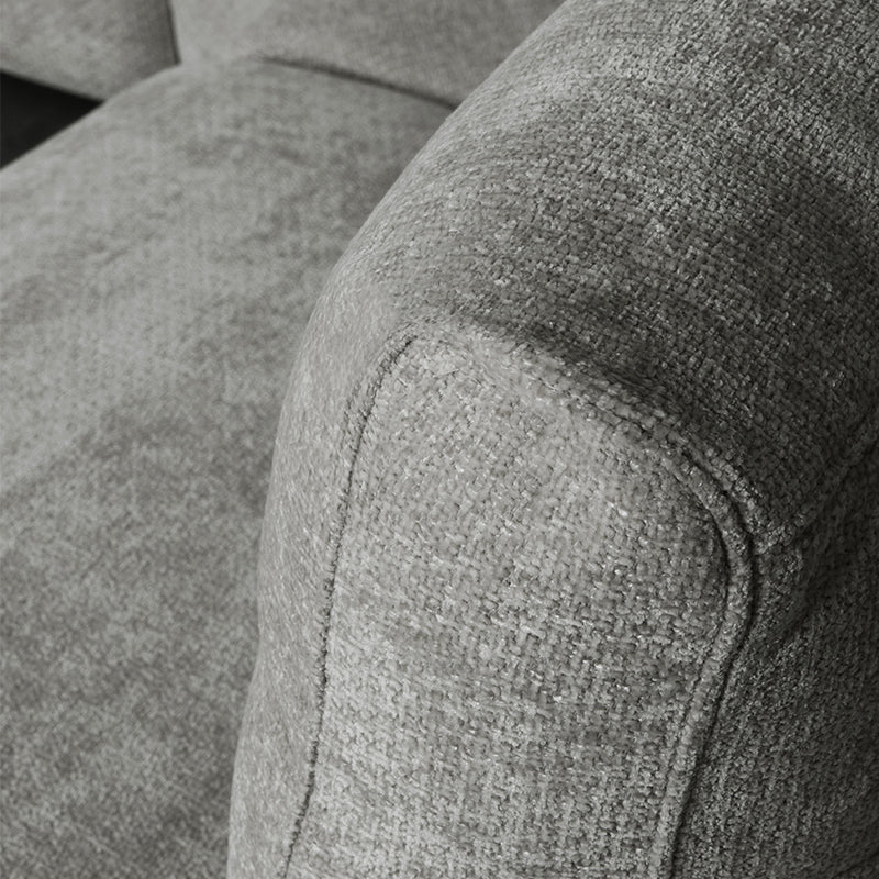 Hoekbank Milano | Grijs Stof — Detail
