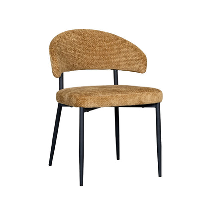 Eetkamerstoel Bliss | Geel Stof
