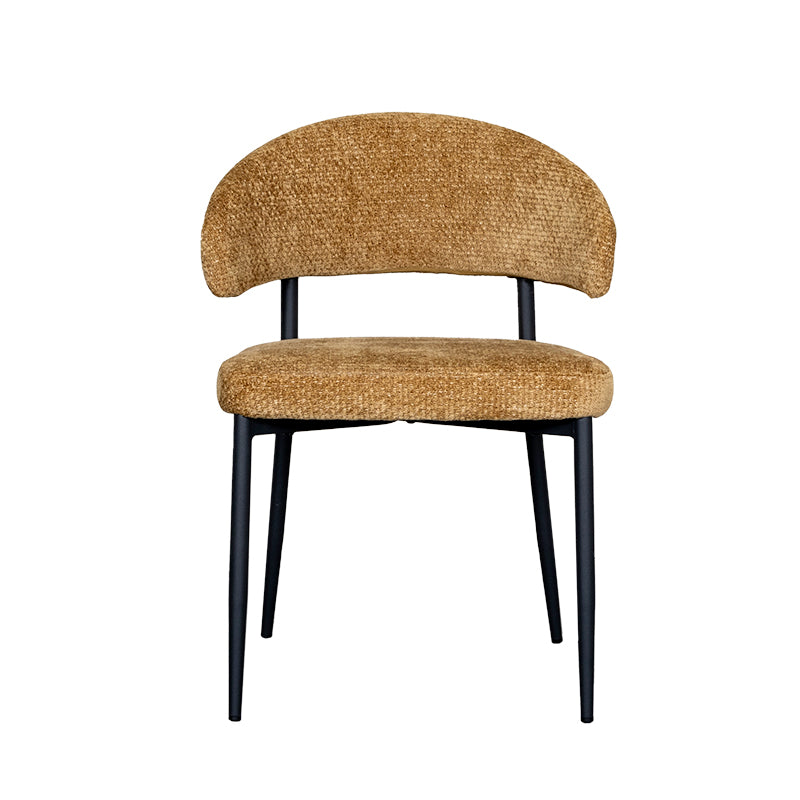 Eetkamerstoel Bliss | Geel Stof