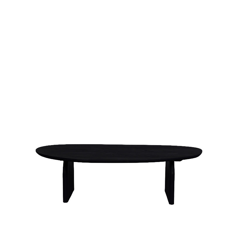 Salontafel Cooper | Zwart Mangohout — Vooraanzicht - witfoto