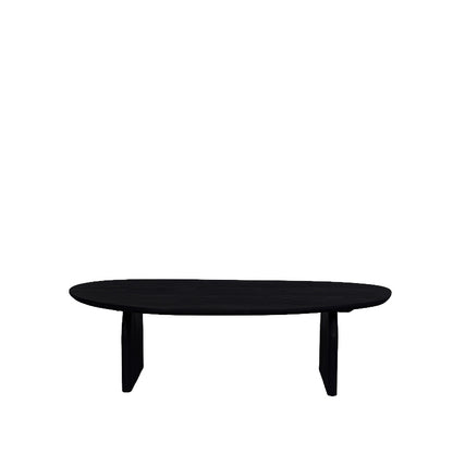 Salontafel Cooper | Zwart Mangohout — Vooraanzicht - witfoto