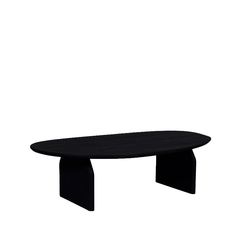 Salontafel Cooper | Zwart Mangohout — Zijaanzicht - witfoto