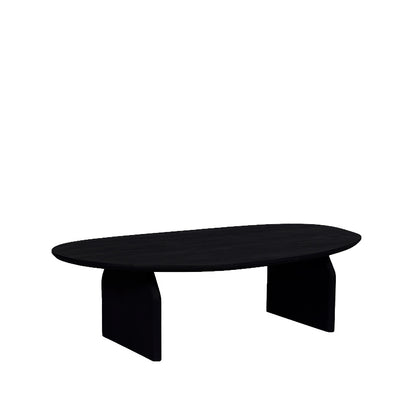 Salontafel Cooper | Zwart Mangohout — Zijaanzicht - witfoto