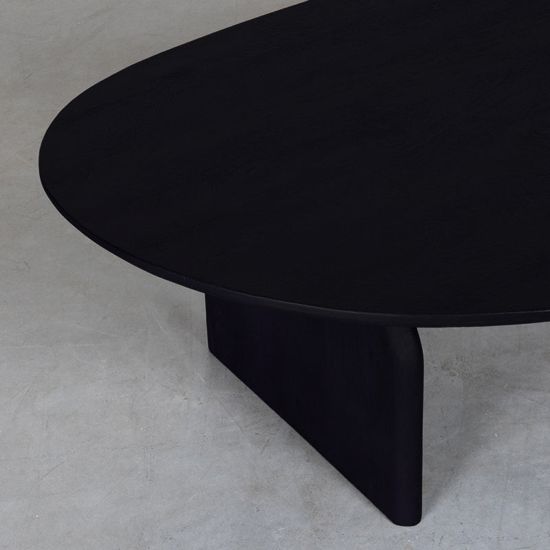 Salontafel Cooper | Zwart Mangohout — Zijaanzicht - sfeer