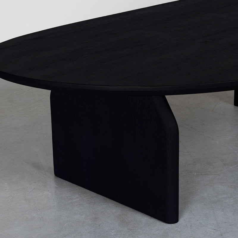 Salontafel Cooper | Zwart Mangohout — Achteraanzicht - sfeer