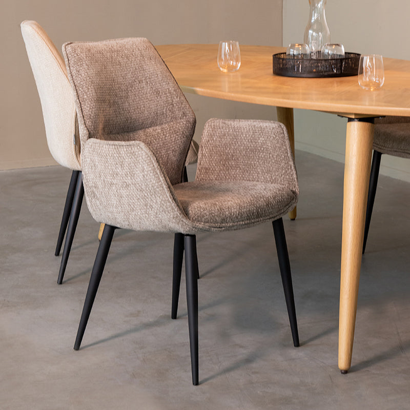 Eetkamerstoel Morris | Grijs Stof