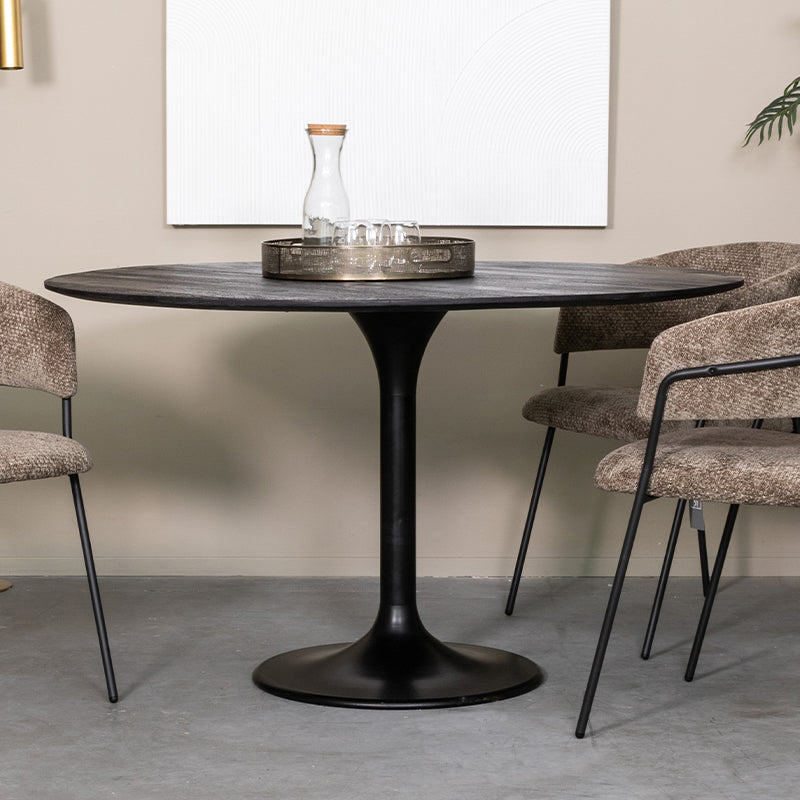 Eettafel Otto | Zwart Mangohout
