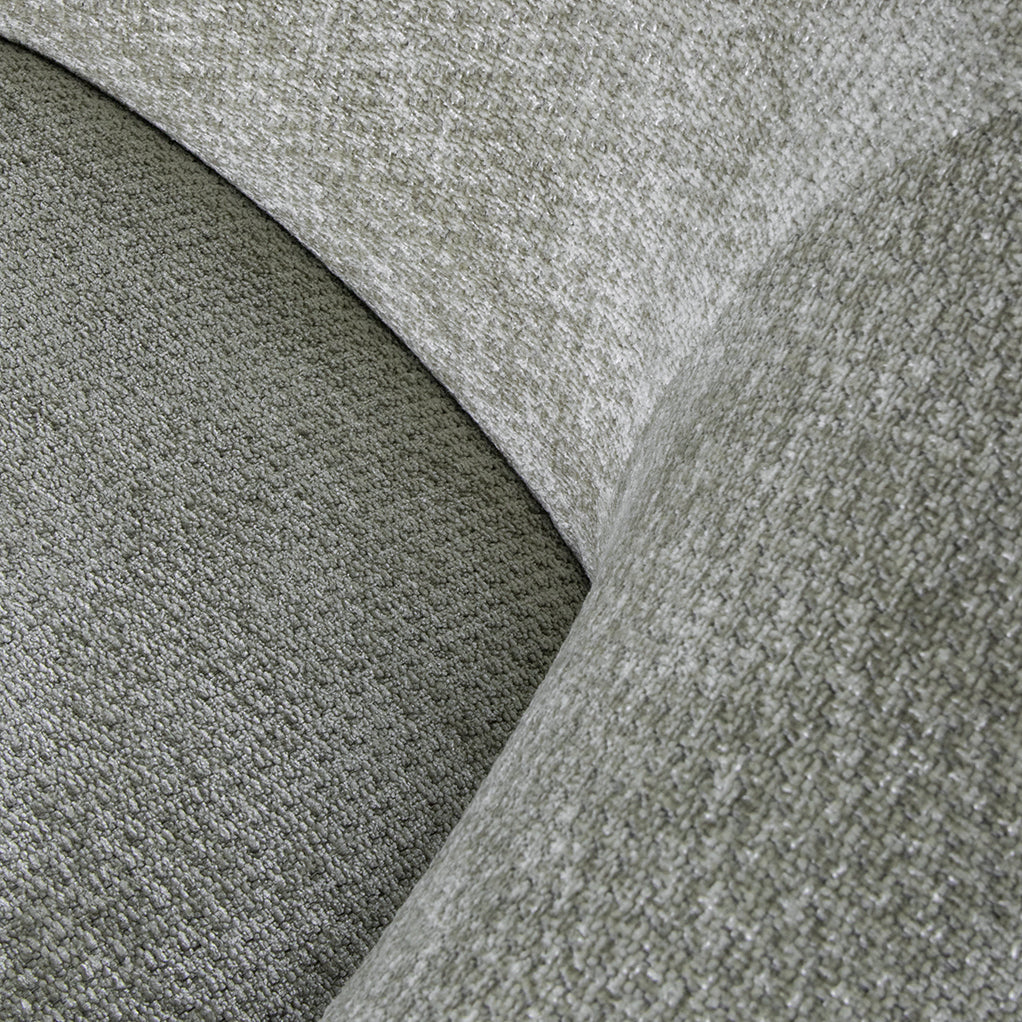 Fauteuil Alby grijs stof, detail van het materiaal