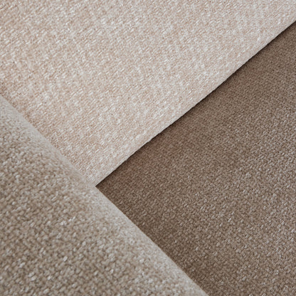 Hoekbank Rodano beige stof, detail van het materiaal