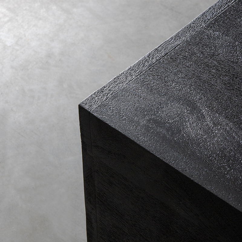 Salontafel Square | Zwart Mangohout — Detail