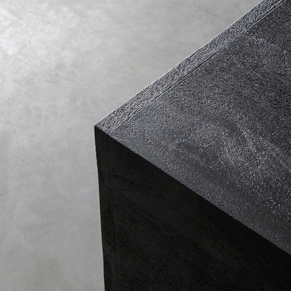 Salontafel Square | Zwart Mangohout — Detail