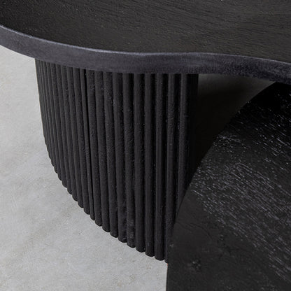 Salontafel Set Timon | Zwart Mangohout — Detail
