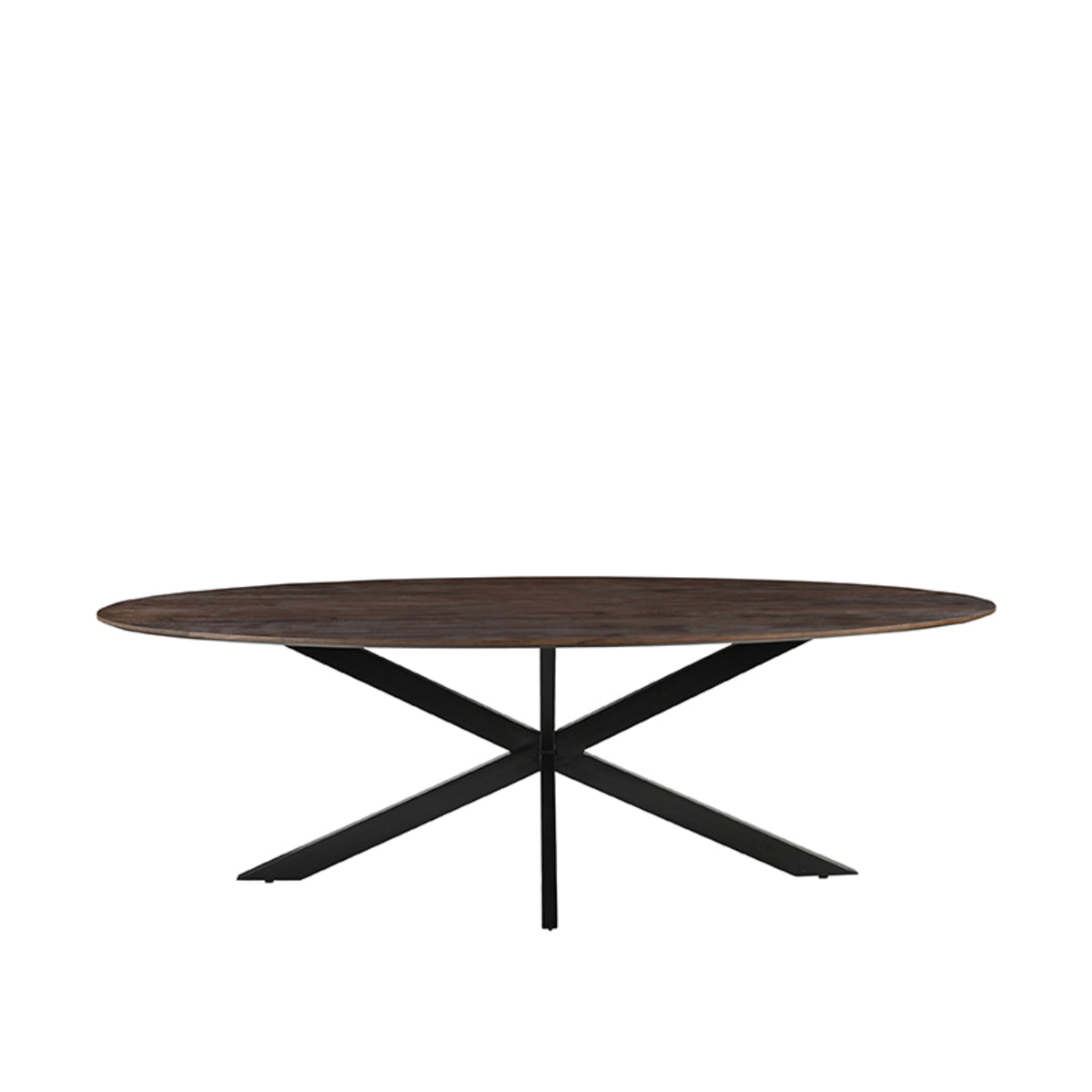Eettafel James | Bruin Mangohout — Vooraanzicht - witfoto