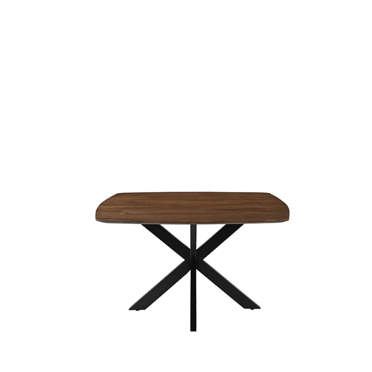 Eettafel Blake | Naturel Mangohout — Zijaanzicht - witfoto