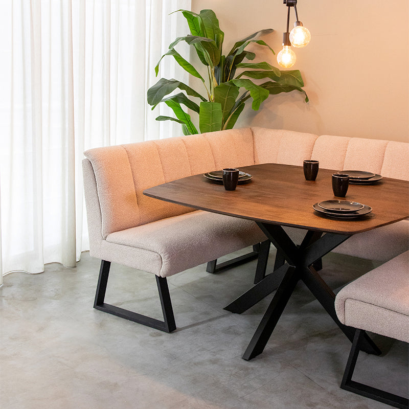 Eettafel Blake | Bruin Mangohout