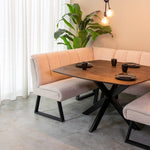 Eettafel Blake | Bruin Mangohout