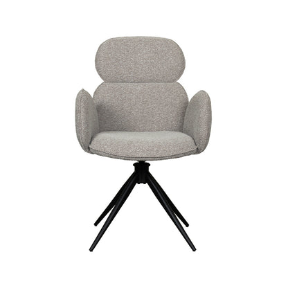 Eetkamerstoel Vidar | Grijs Bouclé