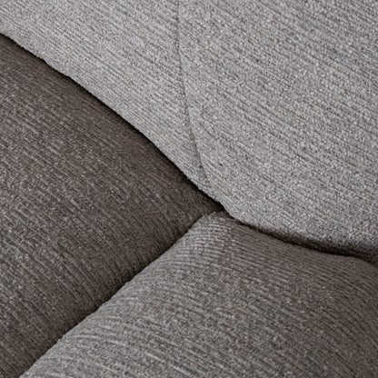 Fauteuil Clayton beige stof, detail van het materiaal