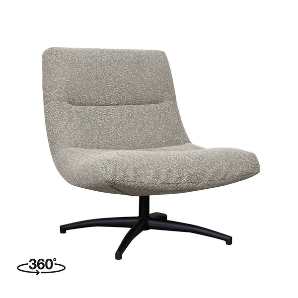Fauteuil Calix | Grijs Bouclé — Vooraanzicht - witfoto