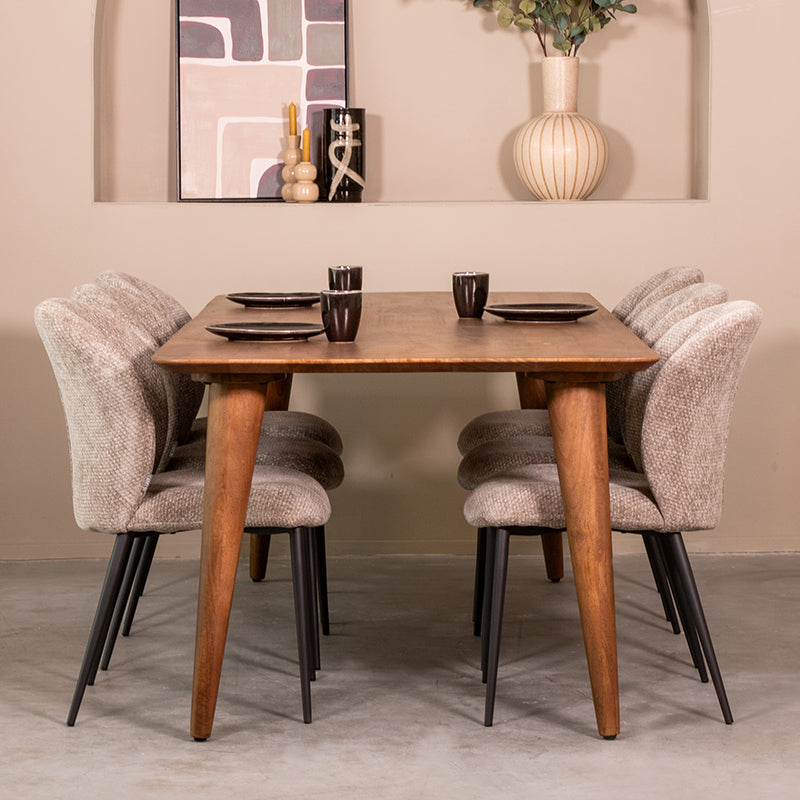 Eettafel Fly | Naturel Mangohout