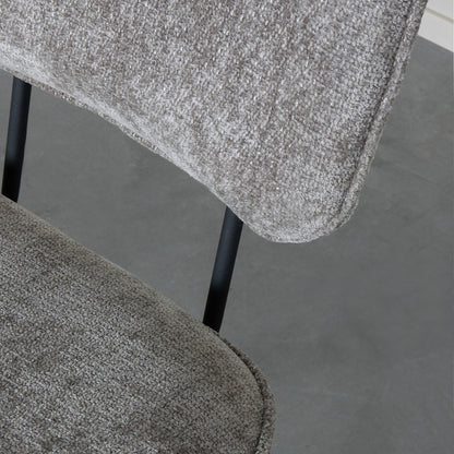 Eetkamerstoel Liva | Grijs Stof — Detail