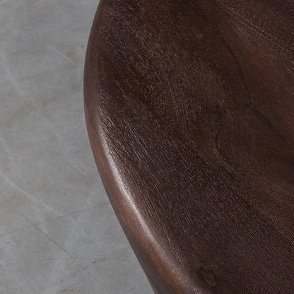 Salontafel Javi bruin mangohout, detail van het materiaal