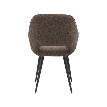 Eetkamerstoel Fer | Bruin Bouclé