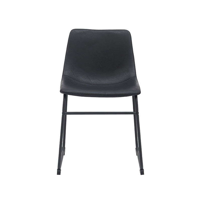 Eetkamerstoel Risto | Zwart PU-Leder