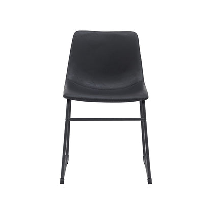 Eetkamerstoel Risto | Zwart PU-Leder