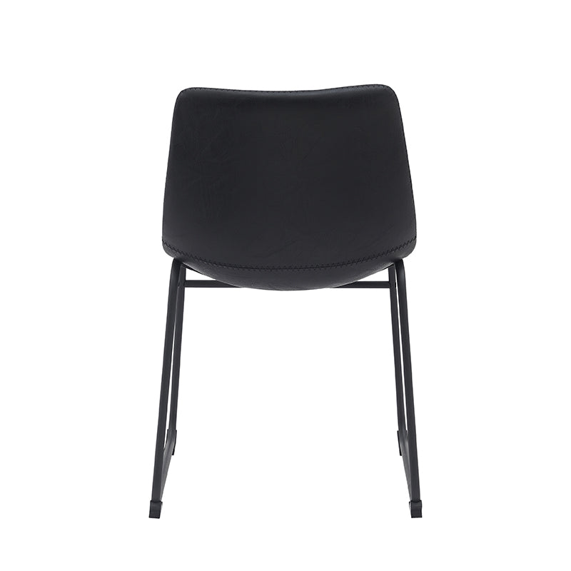 Eetkamerstoel Risto | Zwart PU-Leder
