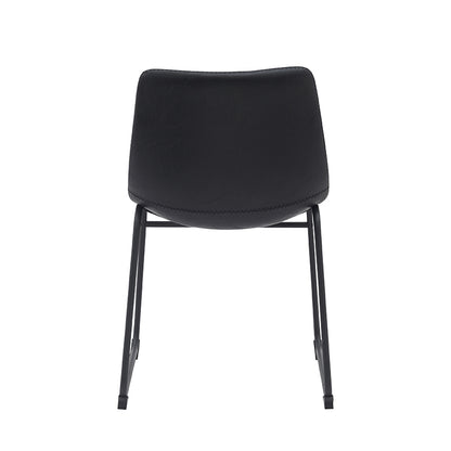 Eetkamerstoel Risto | Zwart PU-Leder