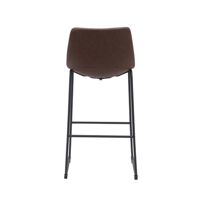 Barkruk Risto bruin pu-leder