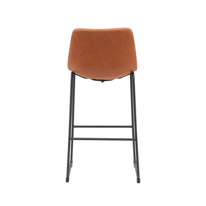 Barkruk Risto bruin pu-leder