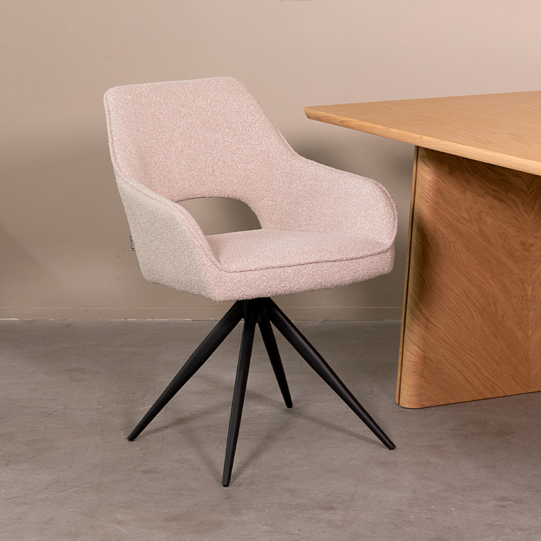 Eetkamerstoel Finley | Naturel Bouclé