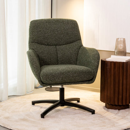 Fauteuil Chill Zone | Groen Bouclé — Algemene Sfeerfoto