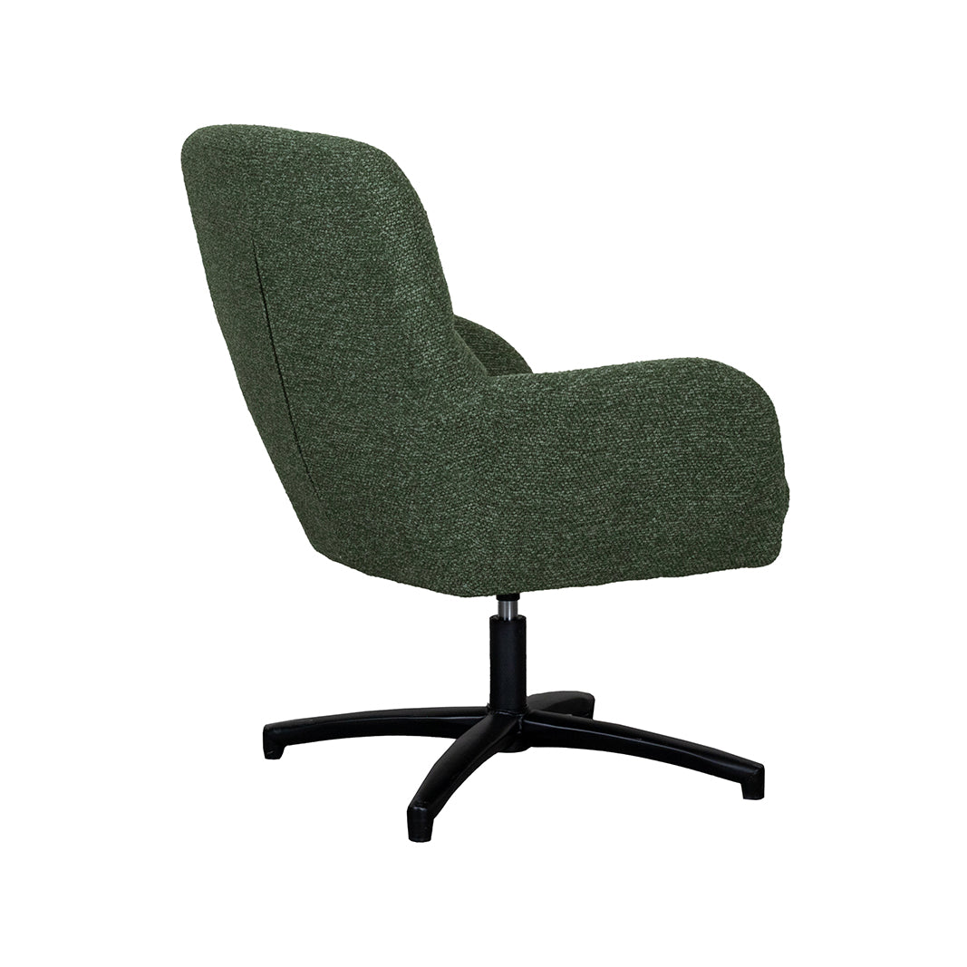 Fauteuil Chill Zone | Groen Bouclé — Zijaanzicht - witfoto