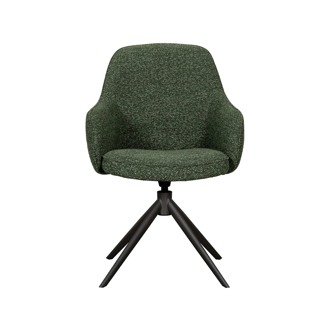 Eetkamerstoel Bern | Groen Bouclé