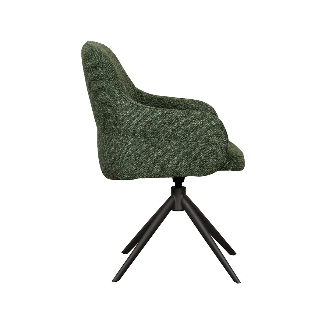 Eetkamerstoel Bern | Groen Bouclé