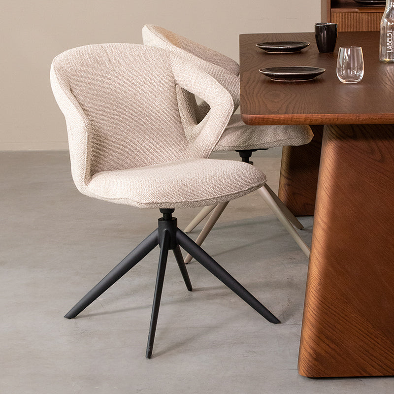 Eetkamerstoel Zurich | Naturel Bouclé