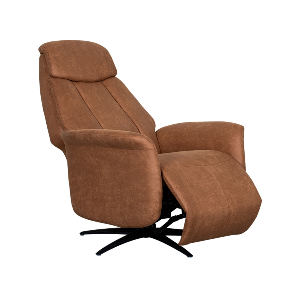 Elektrische Relaxfauteuil Oslo | Bruin Microvezel
