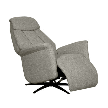 Elektrische Relaxfauteuil Oslo | Grijs Bouclé