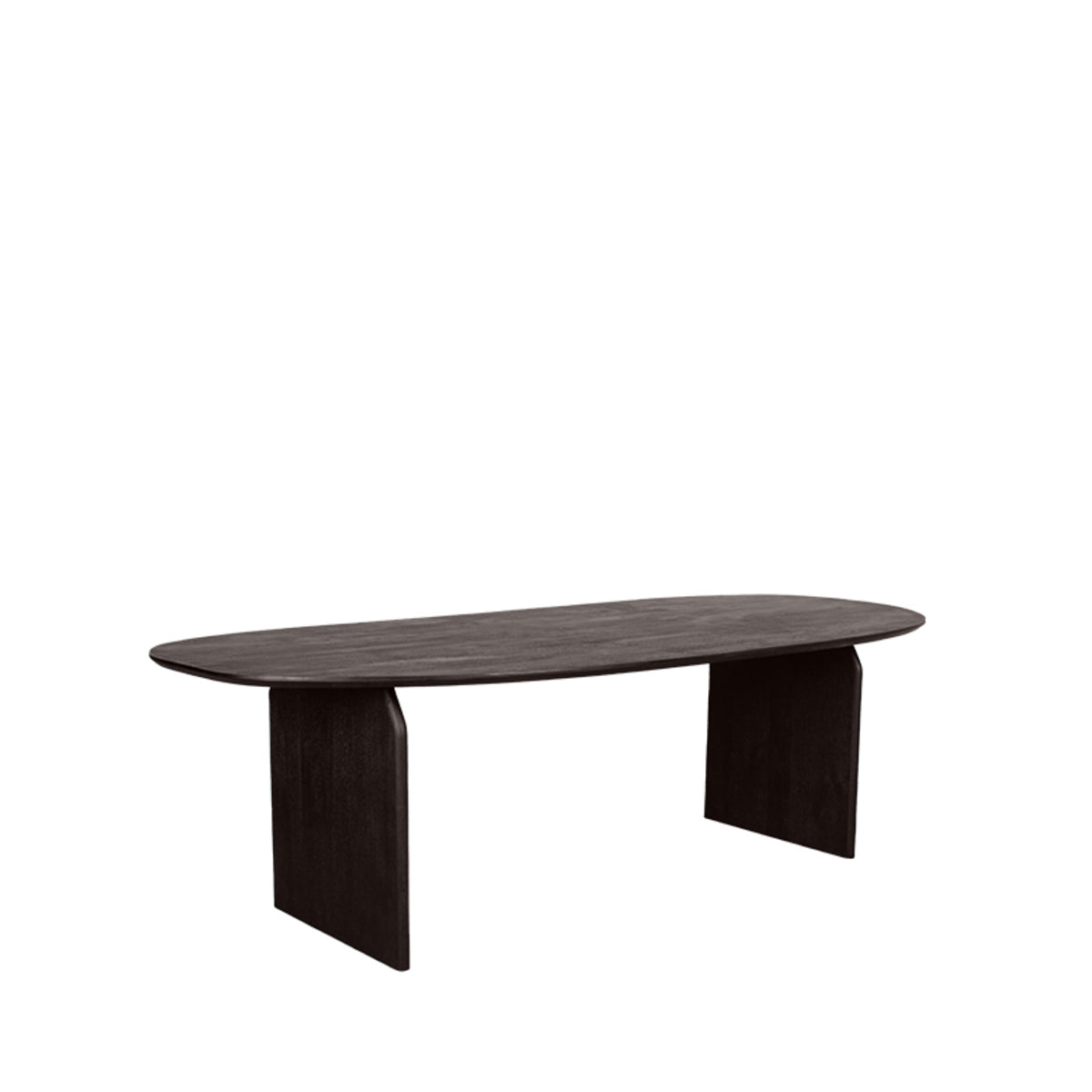 Eettafel Cooper | Bruin Mangohout — Achteraanzicht - witfoto